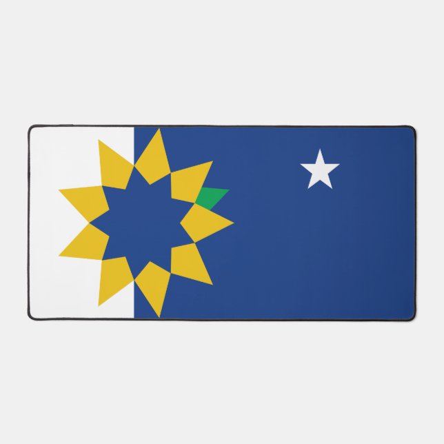 Flag of Topeka, Kansas Desk Mat (Front)