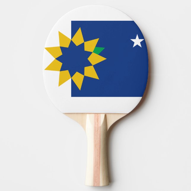 Flag of Topeka, Kansas Ping Pong Paddle (Front)