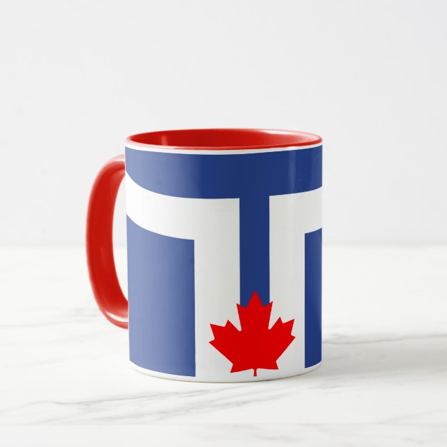 Flag of Toronto, Ontario Mug (Front Left)