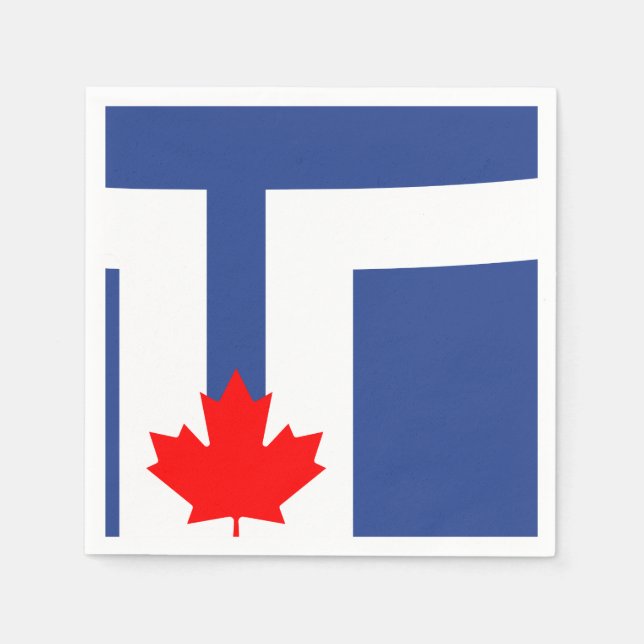 Flag of Toronto, Ontario Napkin (Front)
