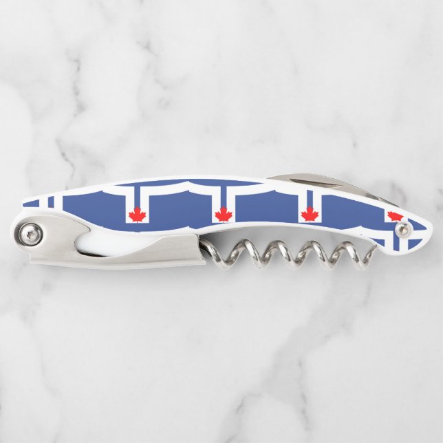 Flag of Toronto, Ontario Waiter's Corkscrew (Front)