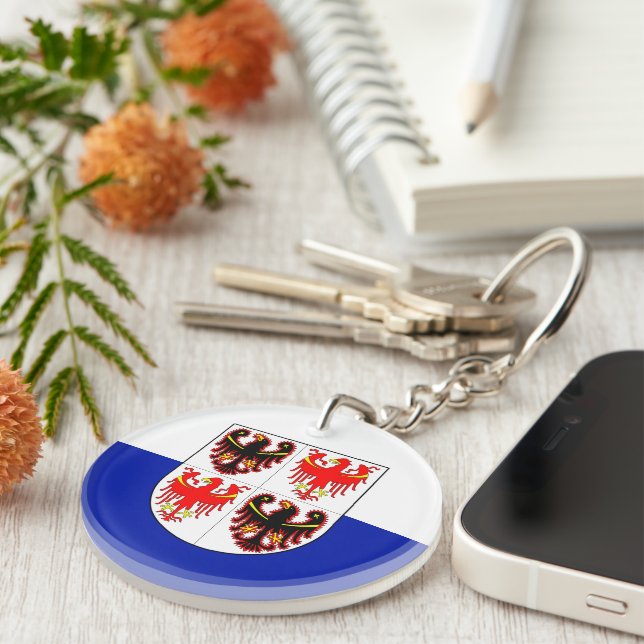 Flag of Trentino-Alto Adige (Italy)  Key Ring (Front Right)