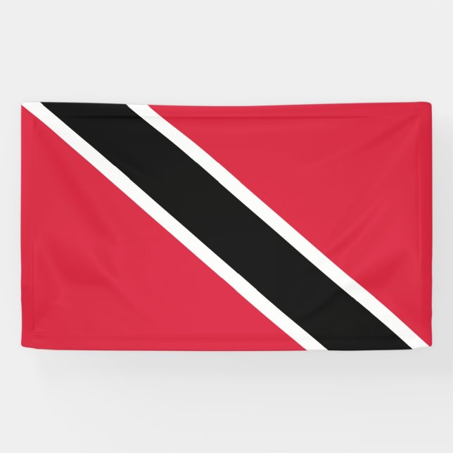 Flag of Trinidad and Tobago Banner (Horizontal)