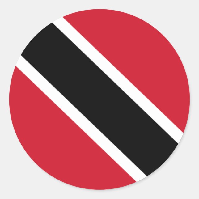 Flag of Trinidad and Tobago Classic Round Sticker (Front)