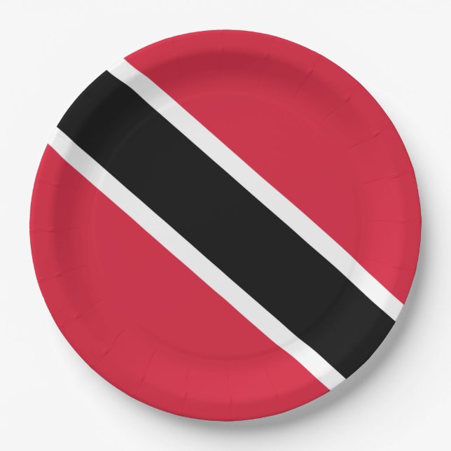 Flag of Trinidad and Tobago Paper Plate (Front)