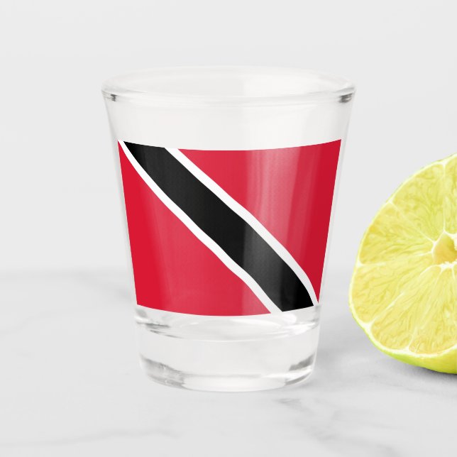 Flag of Trinidad and Tobago Shot Glass (Front)