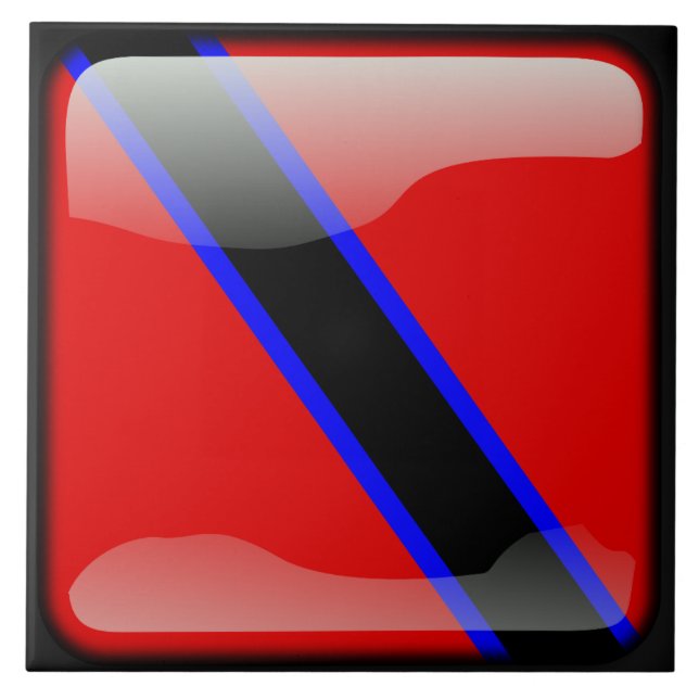 Flag of Trinidad and Tobago Tile (Front)