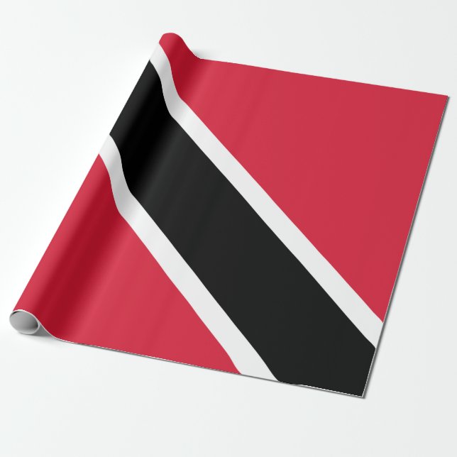 Flag of Trinidad and Tobago Wrapping Paper (Unrolled)