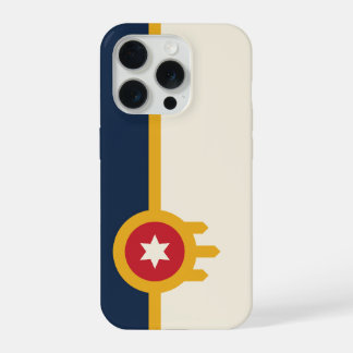 Flag of Tulsa city, Oklahoma State iPhone 15 Pro Case