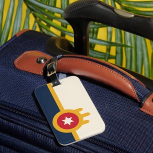 Flag of Tulsa city, Oklahoma State Luggage Tag