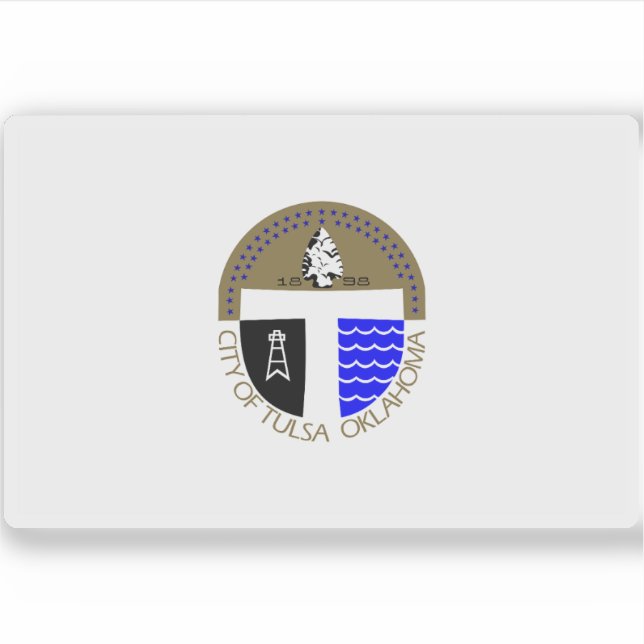 Flag of Tulsa, Oklahoma (1973–2018), USA (Front)