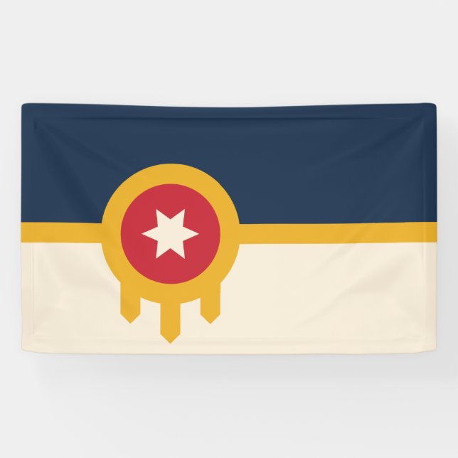 Flag of Tulsa (Oklahoma) Banner (Horizontal)
