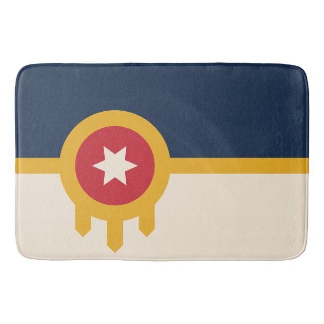 Flag of Tulsa (Oklahoma) Bath Mat (Front)