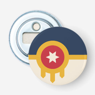 Flag of Tulsa, Oklahoma Bottle Opener