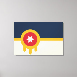 Flag of Tulsa (Oklahoma) Canvas Print