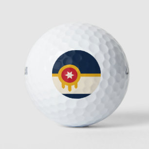 Flag of Tulsa, Oklahoma Golf Balls