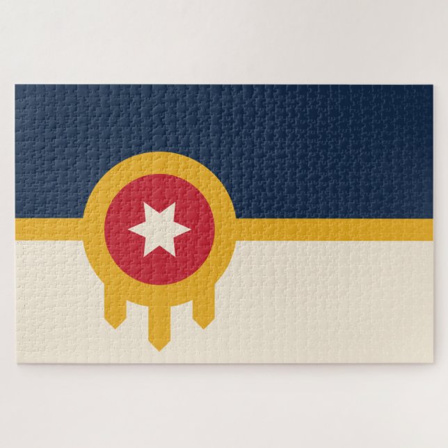 Flag of Tulsa (Oklahoma) Jigsaw Puzzle (Horizontal)