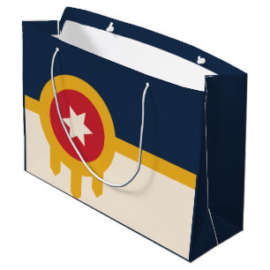 Flag of Tulsa, Oklahoma Large Gift Bag