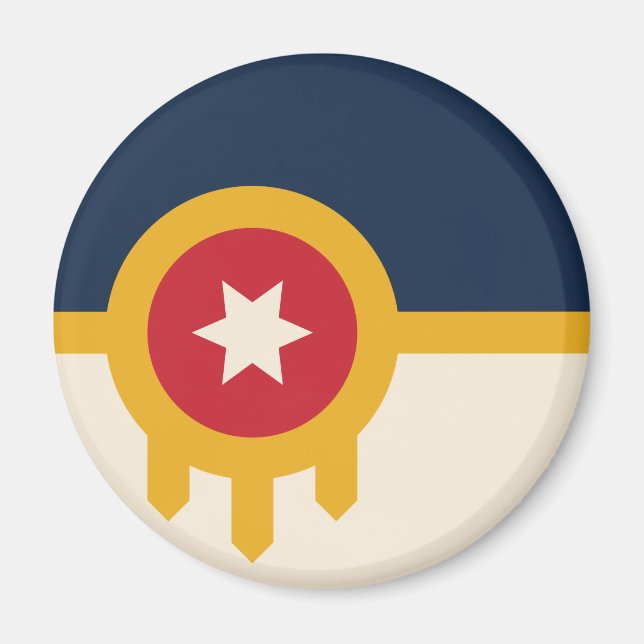 Flag of Tulsa (Oklahoma) Magnet (Front)