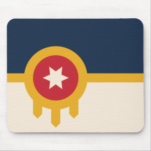 Flag of Tulsa (Oklahoma) Mouse Mat