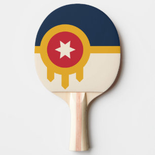Flag of Tulsa, Oklahoma Ping Pong Paddle