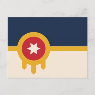 Flag of Tulsa (Oklahoma) Postcard