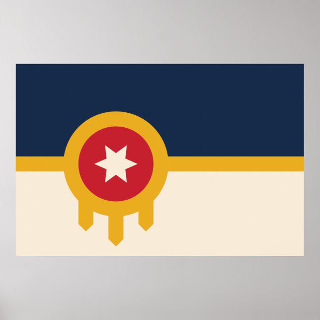 Flag of Tulsa (Oklahoma) Poster (Front)