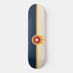 Flag of Tulsa (Oklahoma) Skateboard