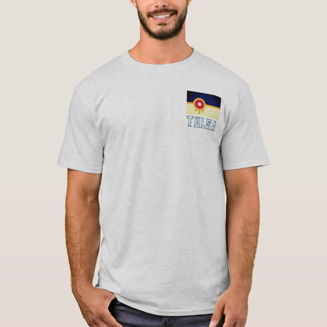 Flag of Tulsa, Oklahoma T-Shirt (Front)
