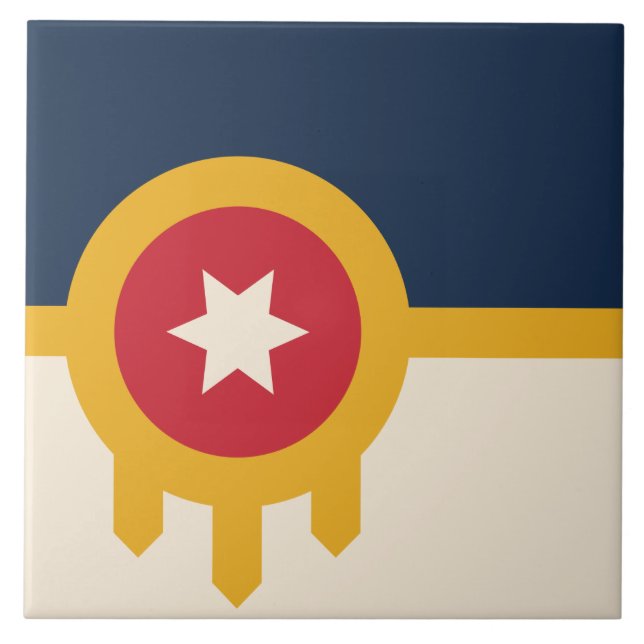 Flag of Tulsa (Oklahoma) Tile (Front)