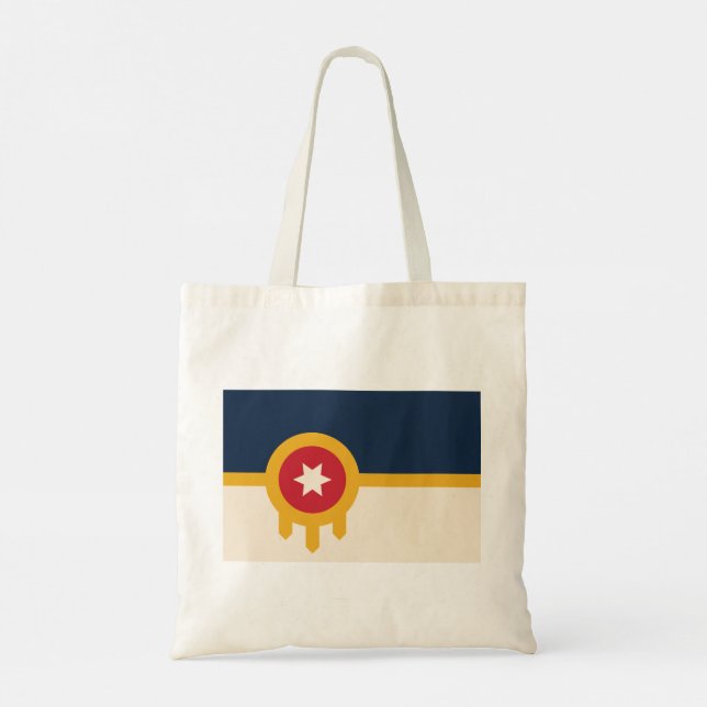 Flag of Tulsa (Oklahoma) Tote Bag (Back)