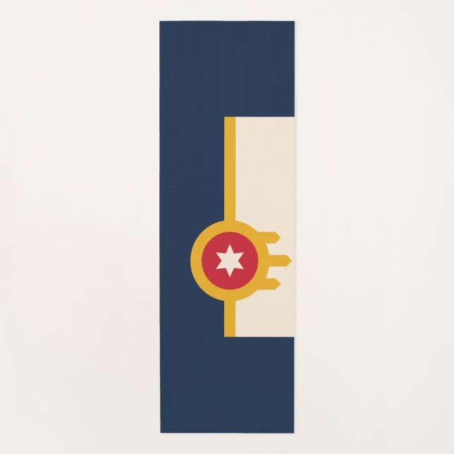 Flag of Tulsa, Oklahoma Yoga Mat (Front)