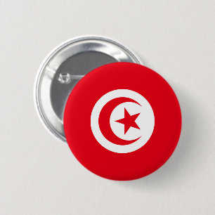 Flag of Tunisia 6 Cm Round Badge