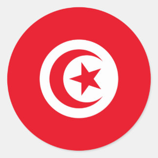 Flag of Tunisia Classic Round Sticker