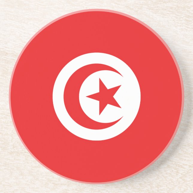 Flag of Tunisia Coaster (Front)