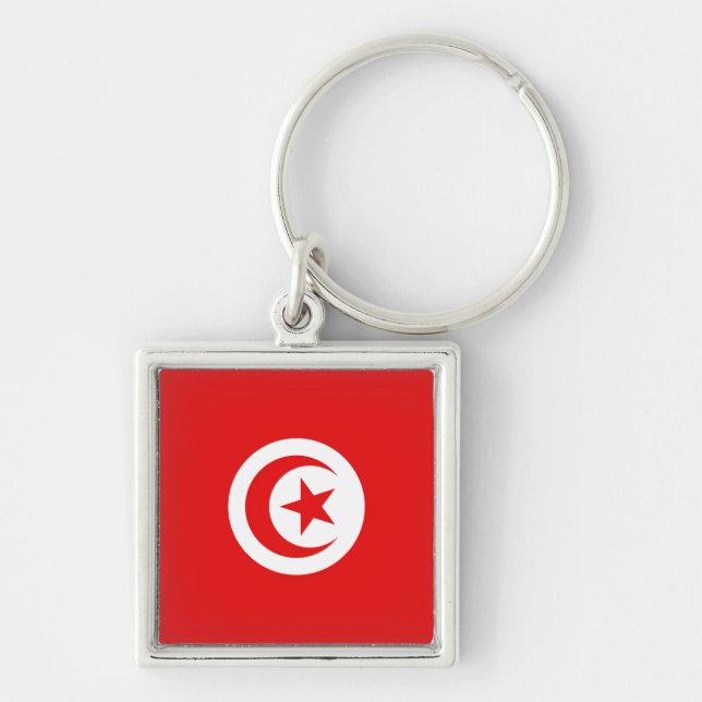 Flag of Tunisia Key Ring (Front)
