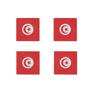 Flag of Tunisia Stone Magnet