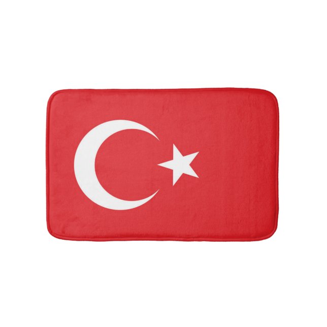 Flag of Turkey Bath Mat (Front)