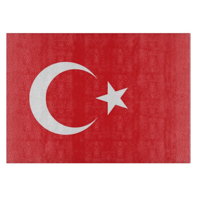 Flag of Turkey Cutting Board (Front)