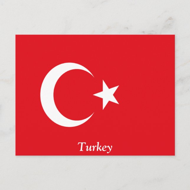 Flag of Turkey Postcard (Front)