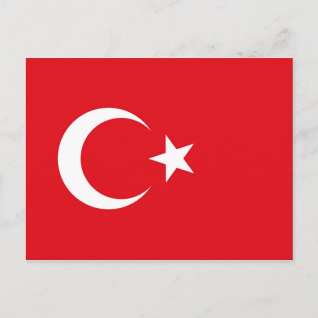 Flag of Turkey Postcard (Front)