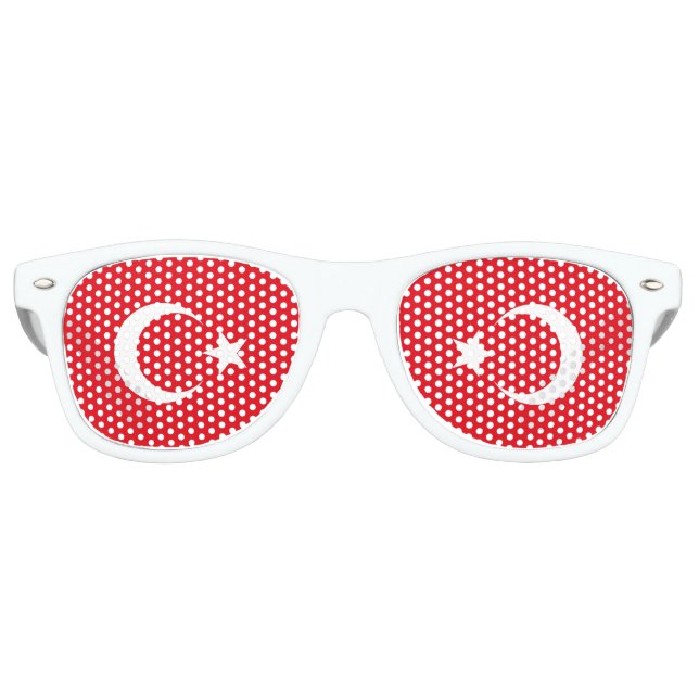 Flag of Turkey Retro Sunglasses (Front)