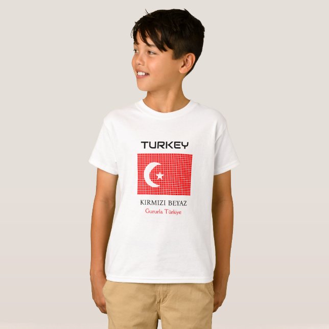 Flag of Turkey T-Shirt (Front Full)
