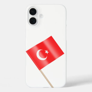 Flag of Turkiye iPhone 16 Plus Case