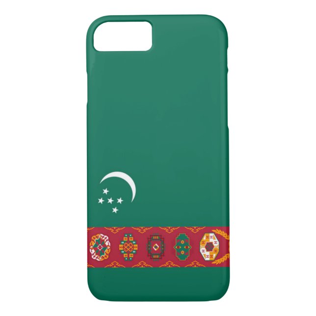 Flag of Turkmenistan Case-Mate iPhone Case (Back)