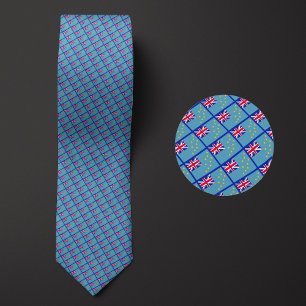 Flag of Tuvalu Pattern Tie