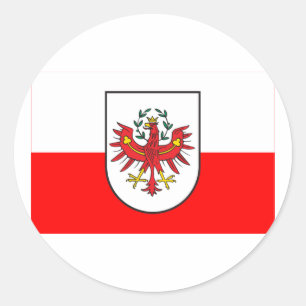 Flag of Tyrol, Austria Classic Round Sticker