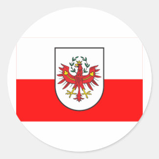 Flag of Tyrol, Austria Classic Round Sticker