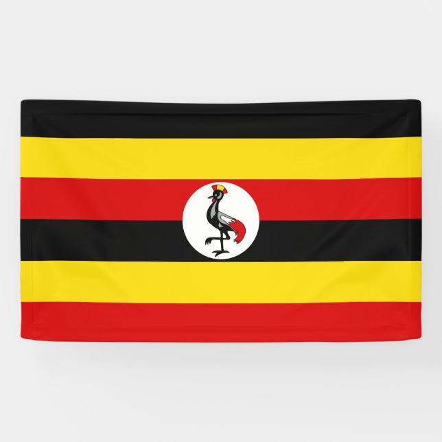 Flag of Uganda Banner (Horizontal)