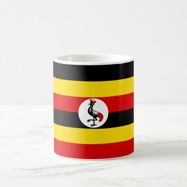 Flag of Uganda Coffee Mug (Center)